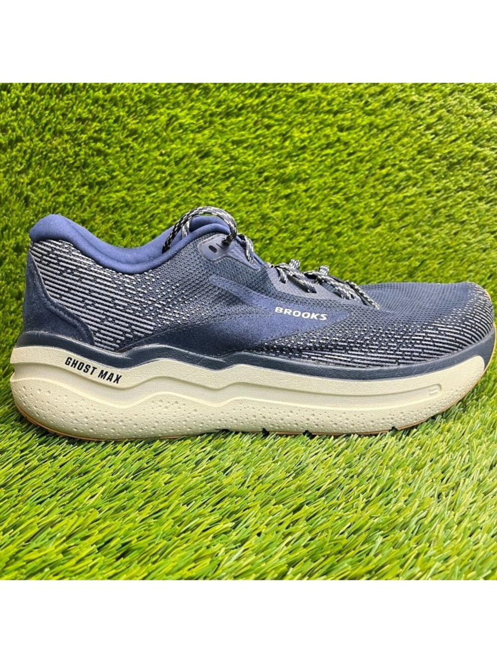 Brooks Ghost Max 2 Peacoat Stone Mens Size 11.5 Blue Road Running Shoes Sneakers